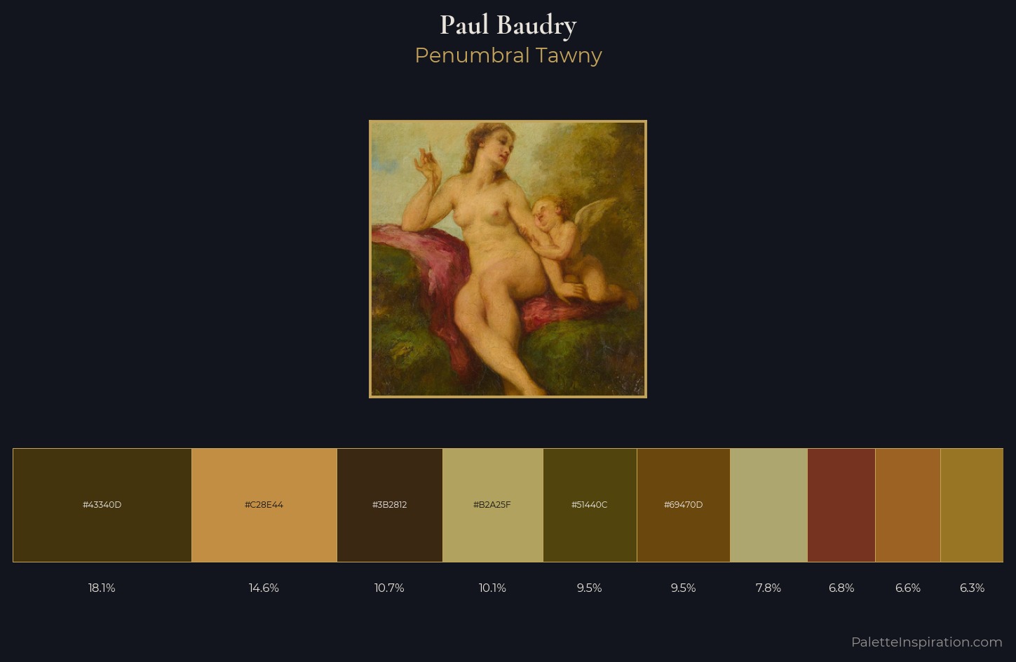 Paul Baudry Palette 1 — Penumbral Tawny