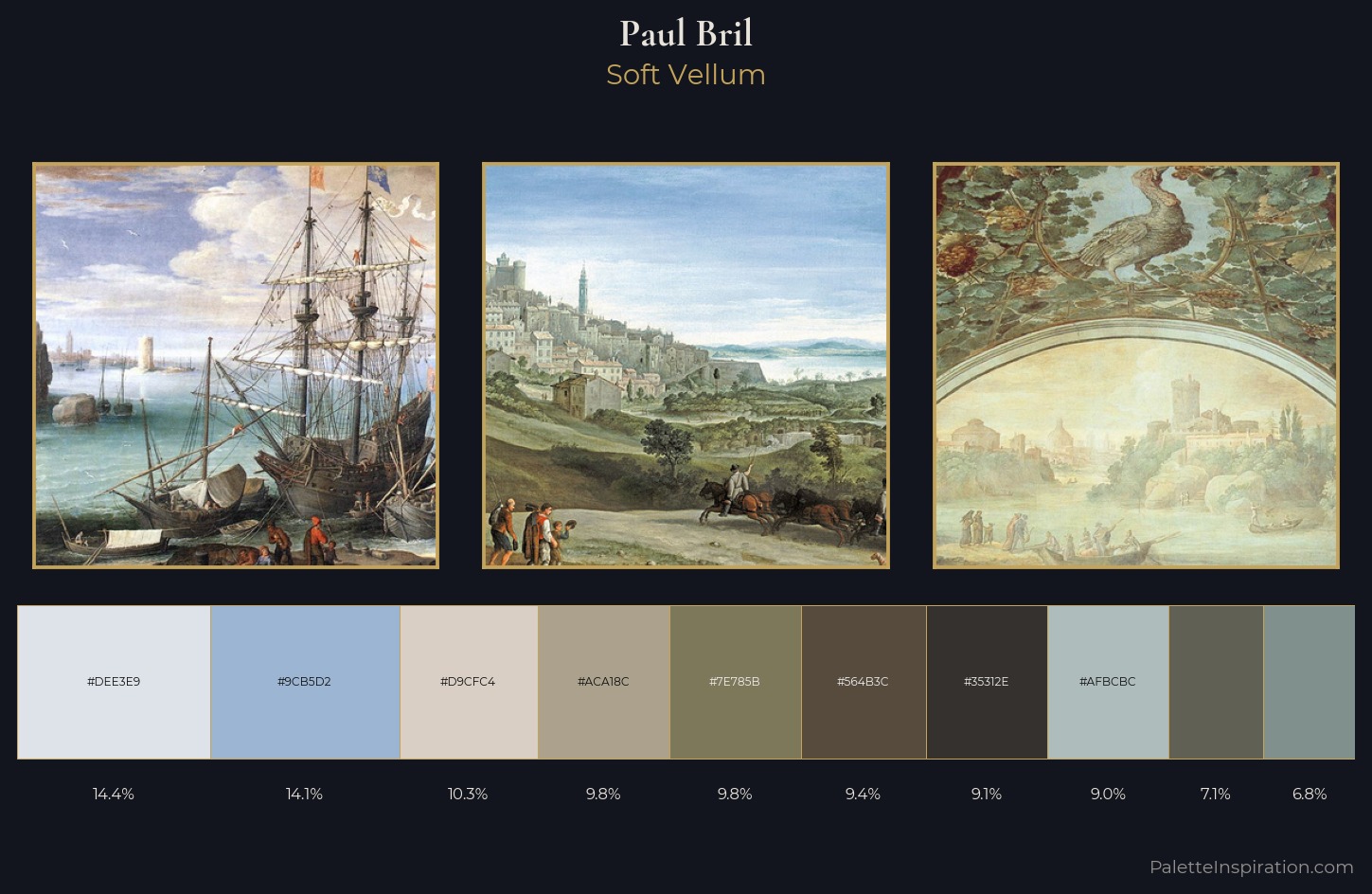 Paul Bril Palette 1 — Soft Vellum