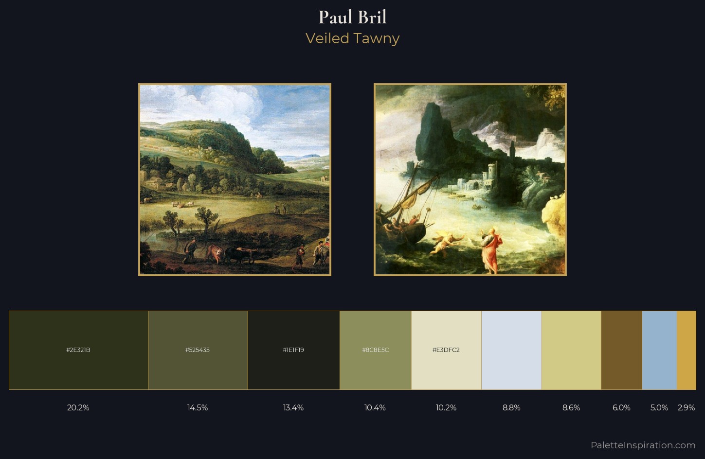 Paul Bril Palette 2 — Veiled Tawny