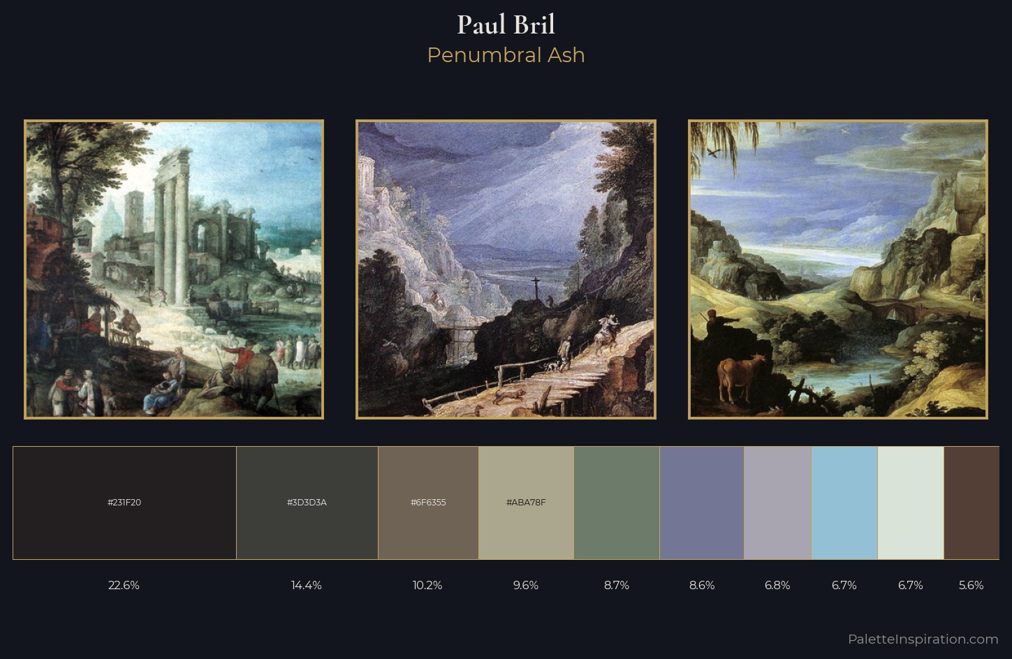 Paul Bril Palette 3 — Penumbral Ash
