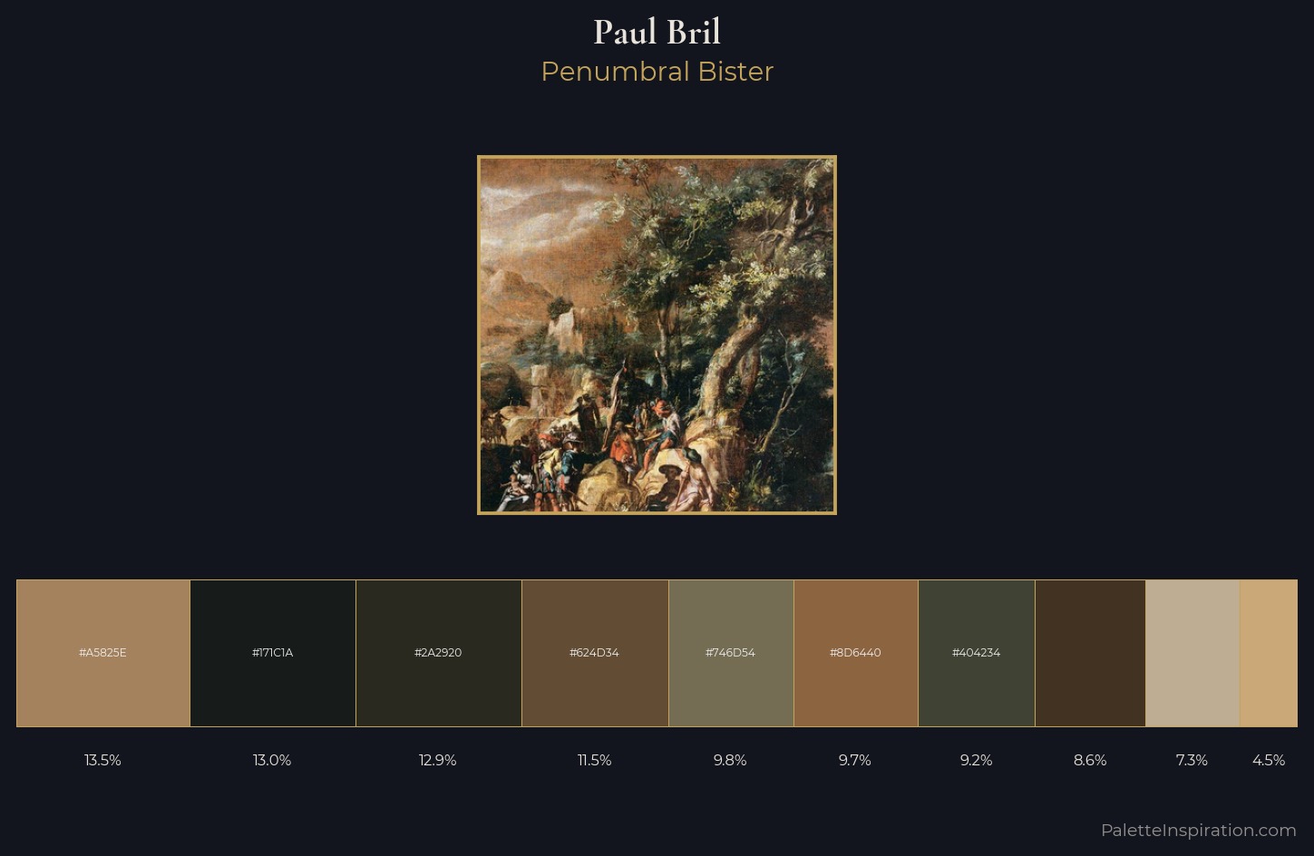 Paul Bril Palette 7 — Penumbral Bister