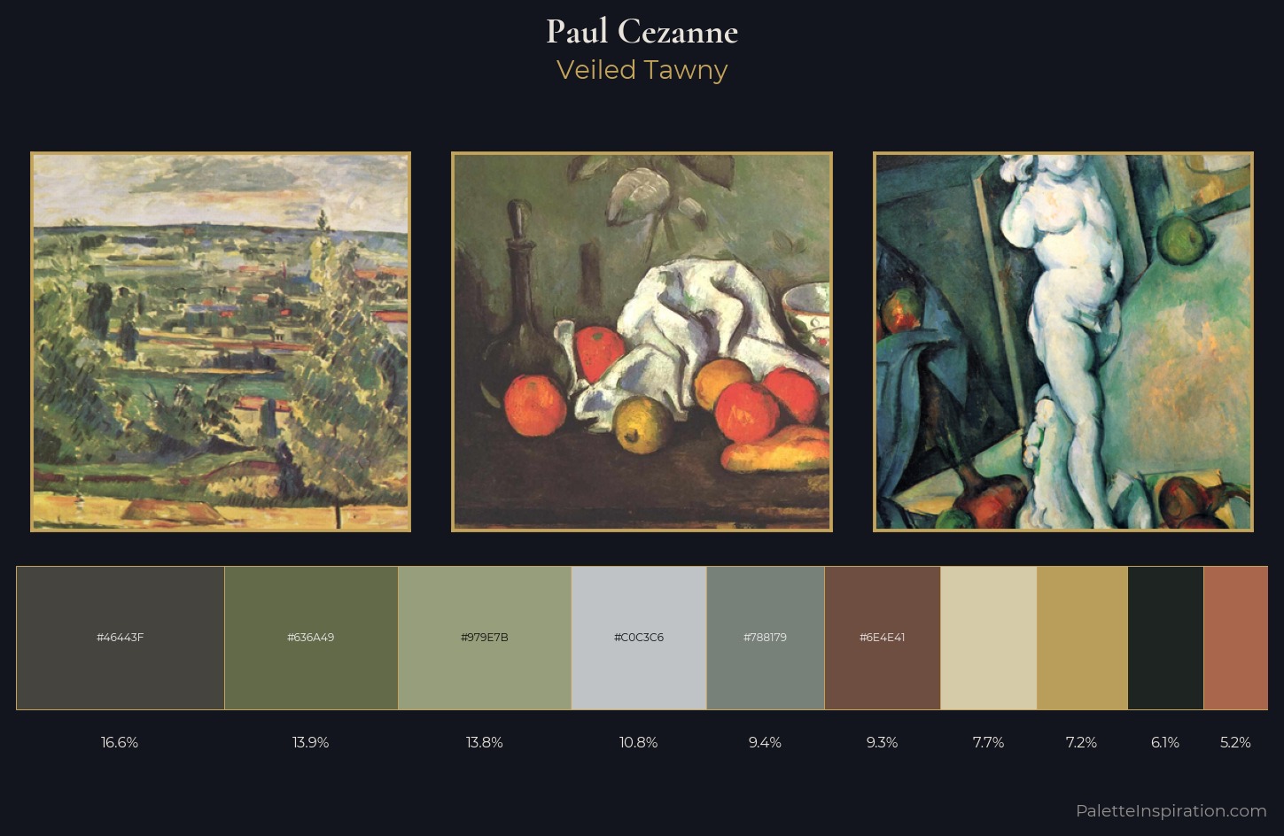 Paul Cezanne Palette 6 — Veiled Tawny