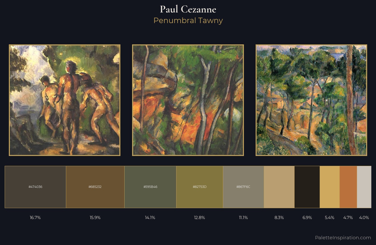 Paul Cezanne Palette 10 — Penumbral Tawny