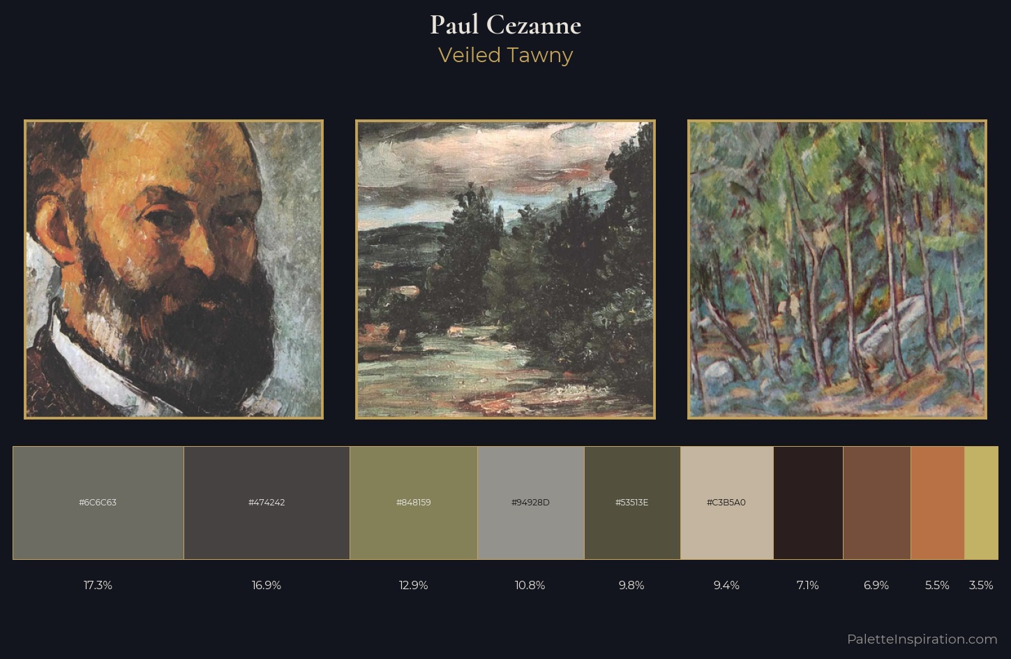 Paul Cezanne Palette 12 — Veiled Tawny