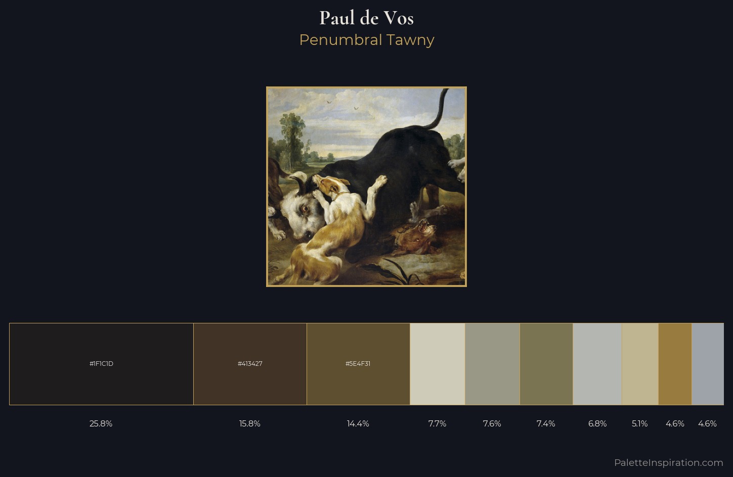 Paul de Vos Palette 1 — Penumbral Tawny