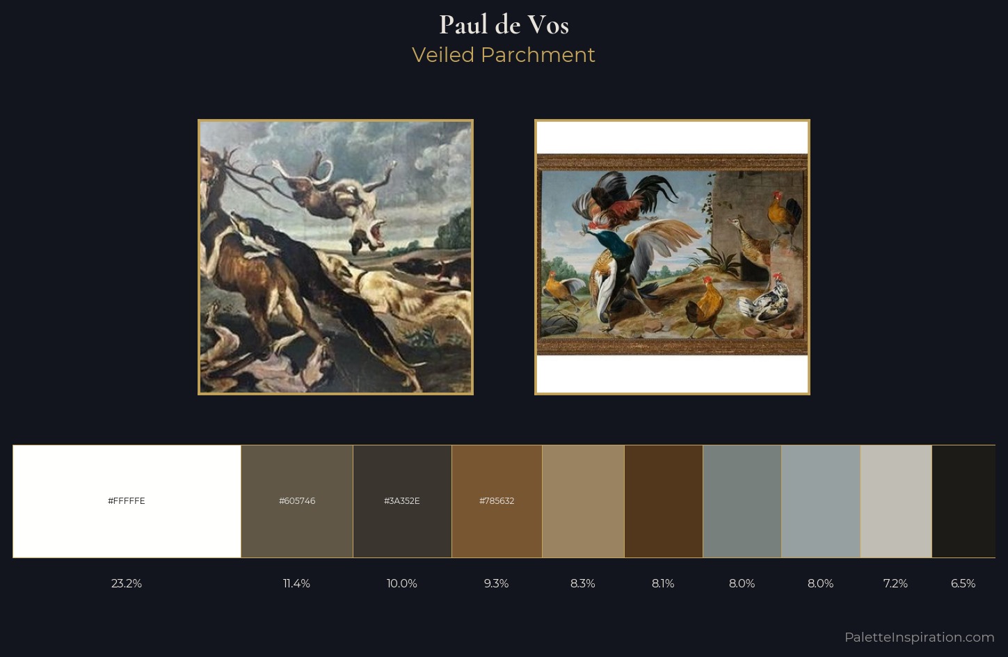Paul de Vos Palette 2 — Veiled Parchment