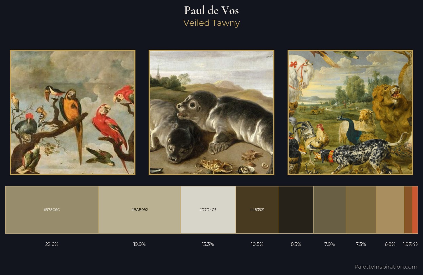 Paul de Vos Palette 3 — Veiled Tawny