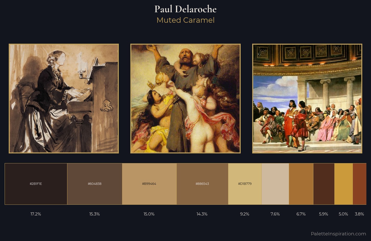 Paul Delaroche Palette 2 — Muted Caramel