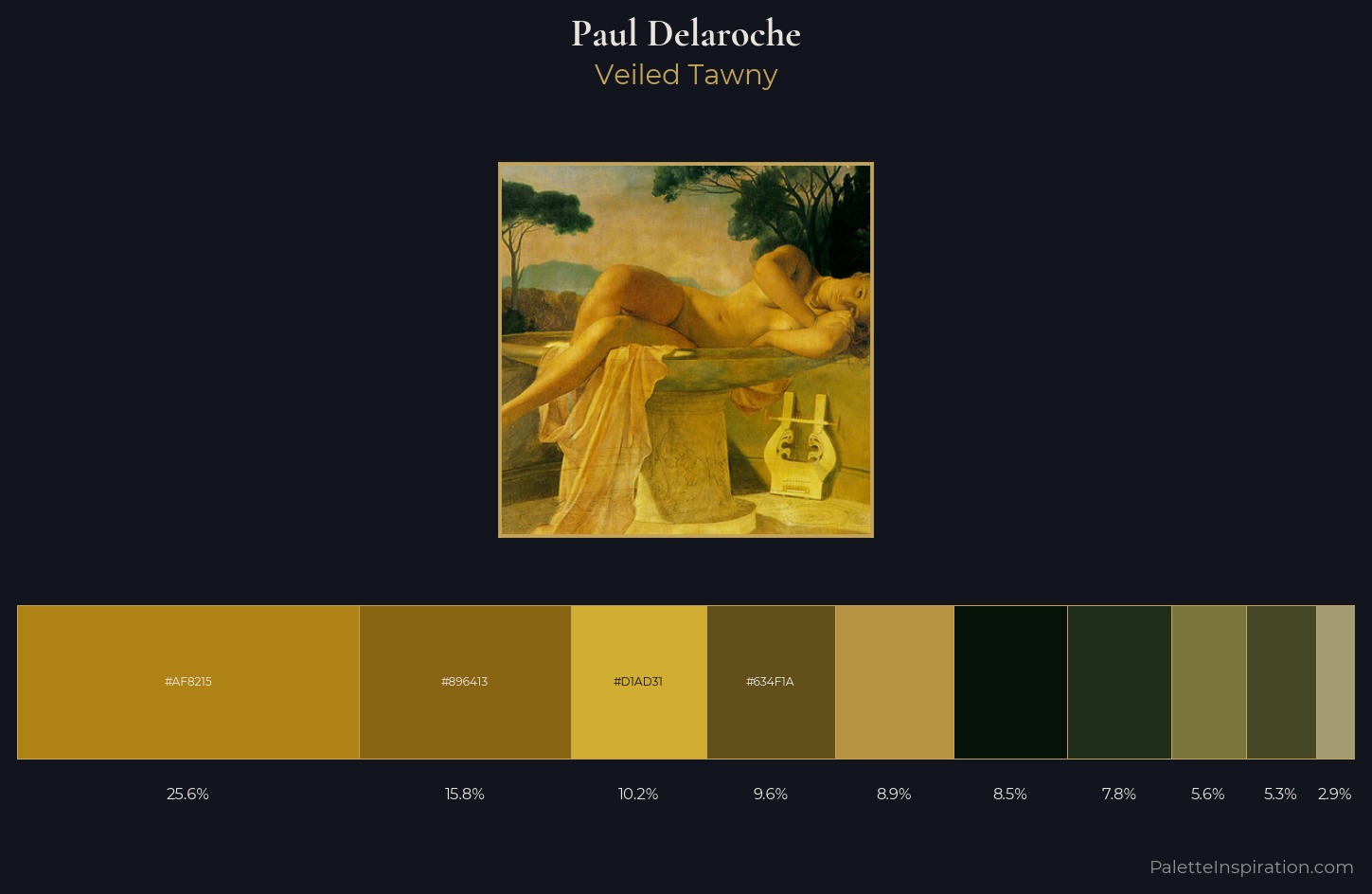 Paul Delaroche Palette 3 — Veiled Tawny