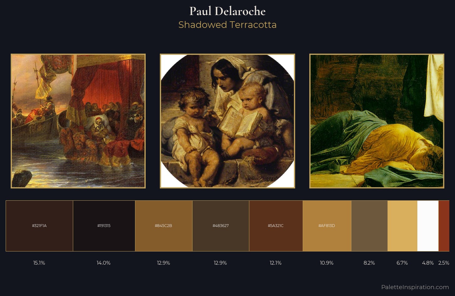 Paul Delaroche Palette 5 — Shadowed Terracotta
