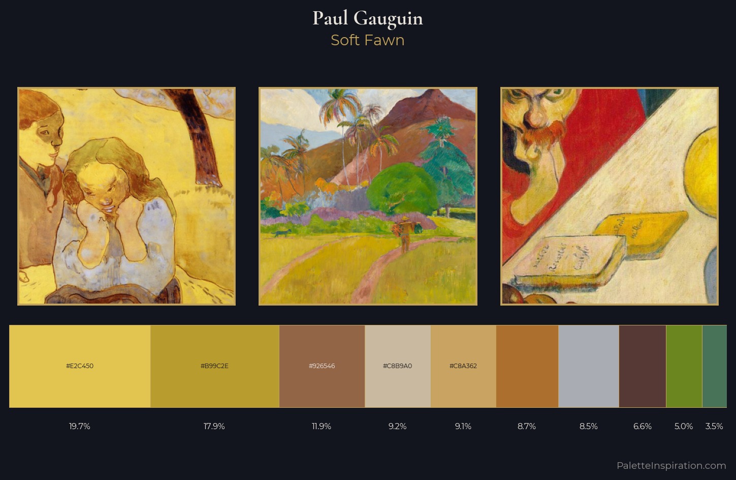 Paul Gauguin Palette 2 — Soft Fawn