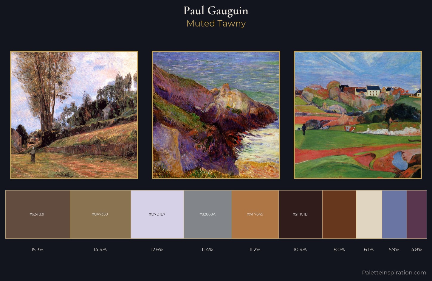 Paul Gauguin Palette 8 — Muted Tawny