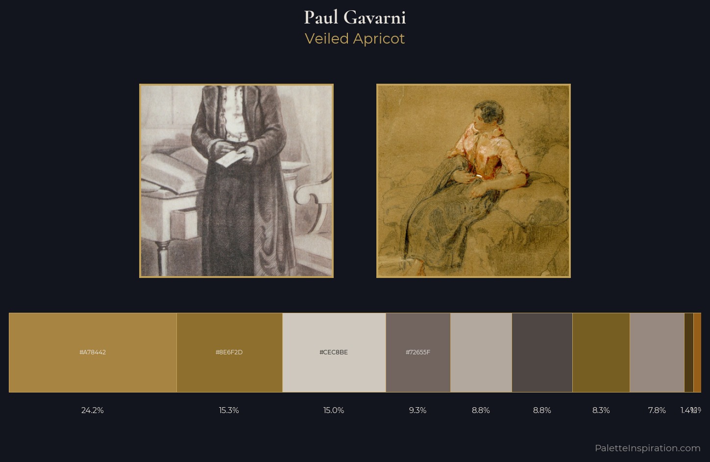 Paul Gavarni Palette 1 — Veiled Apricot