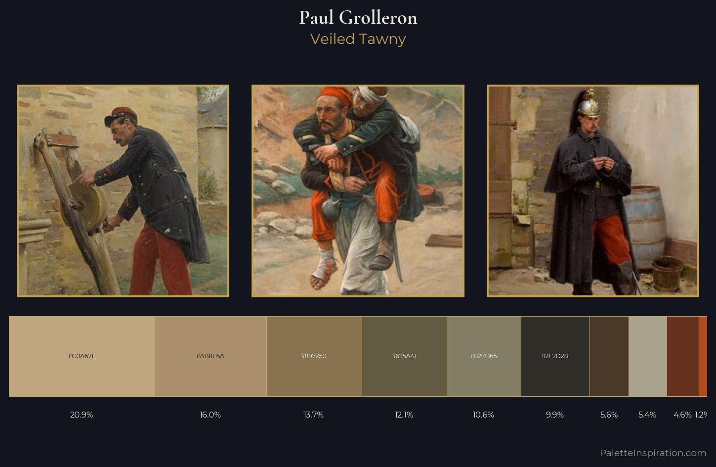 Paul Grolleron Palette 3 — Veiled Tawny