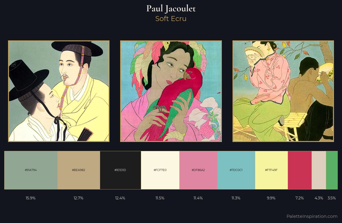 Paul Jacoulet Palette 2 — Soft Ecru