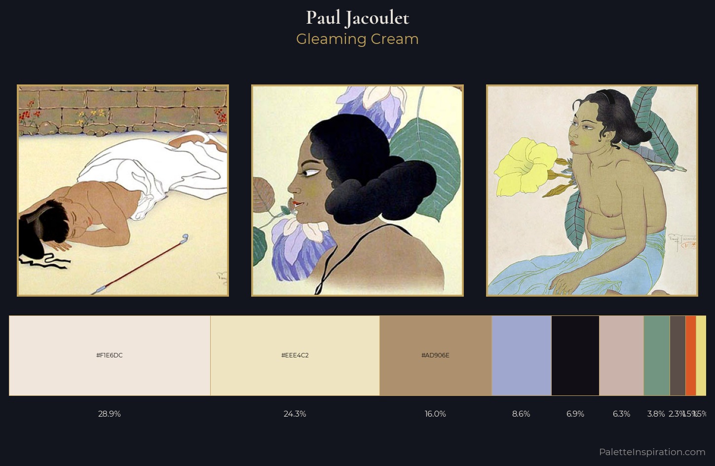 Paul Jacoulet Palette 4 — Gleaming Cream