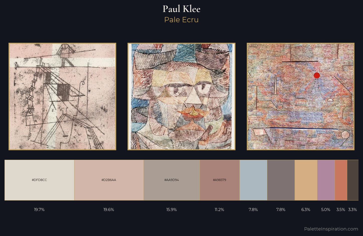Paul Klee Palette 3 — Pale Ecru