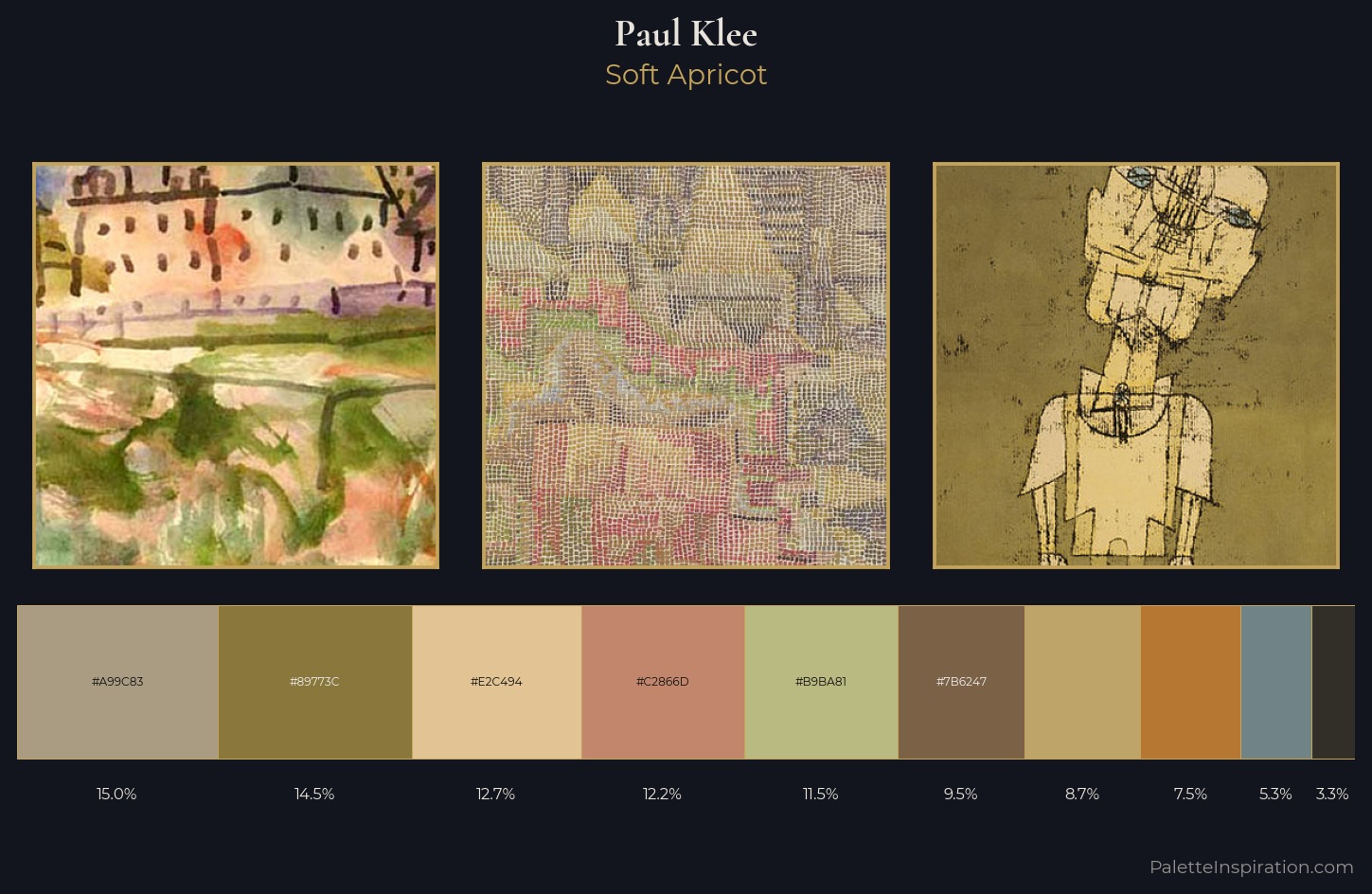 Paul Klee Palette 5 — Soft Apricot