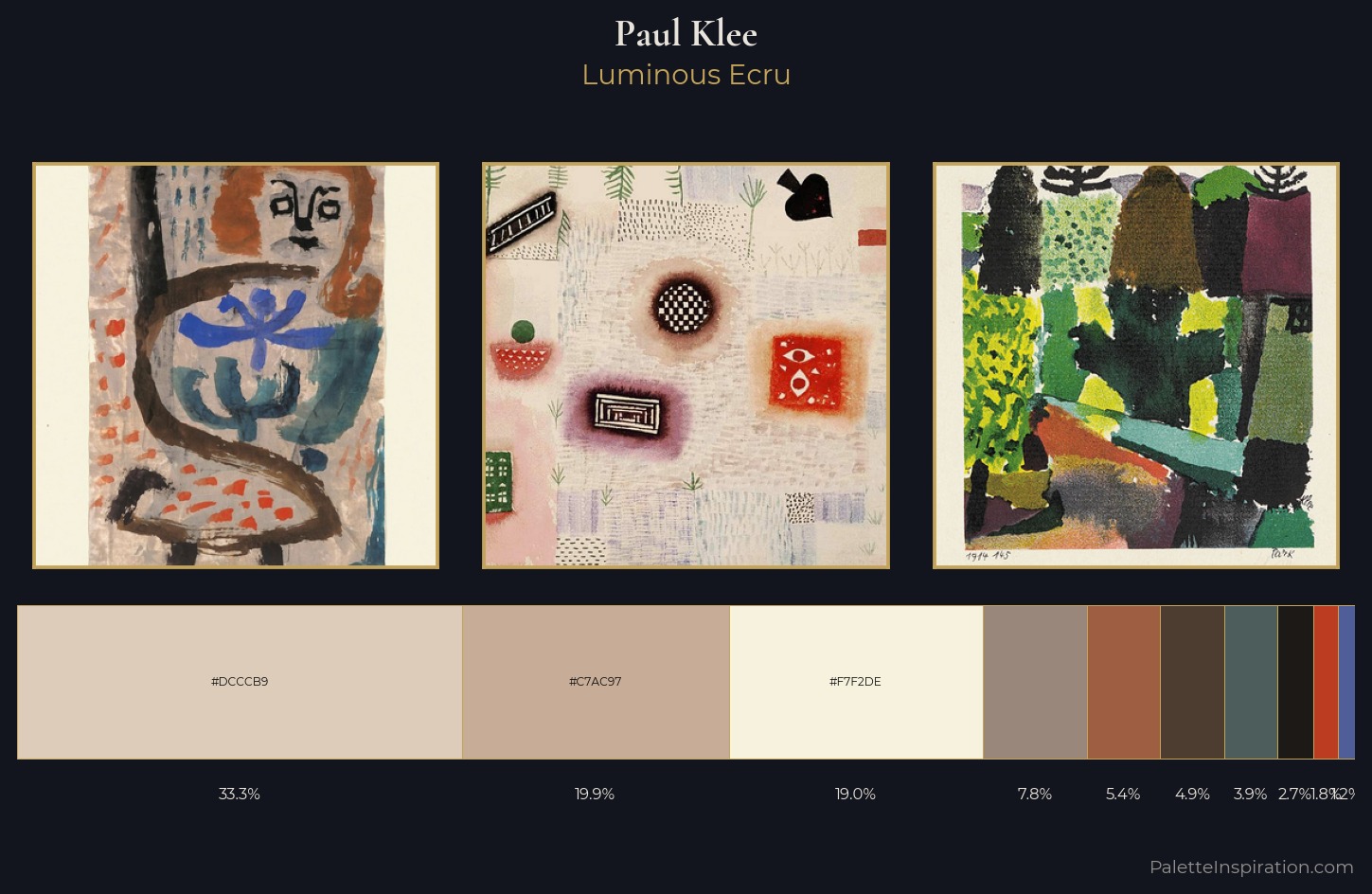 Paul Klee Palette 10 — Luminous Ecru