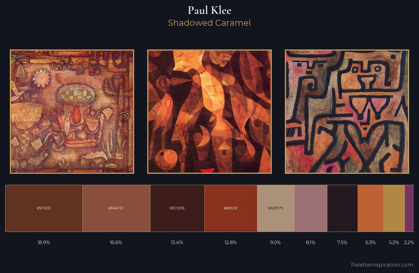 Paul Klee Palette 14 — Shadowed Caramel