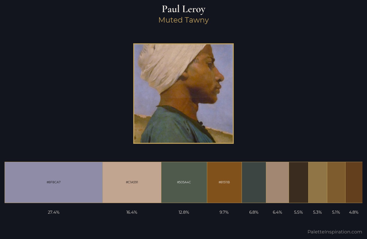 Paul Leroy Palette 4 — Muted Tawny