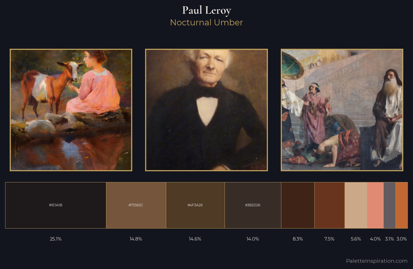 Paul Leroy Palette 5 — Nocturnal Umber