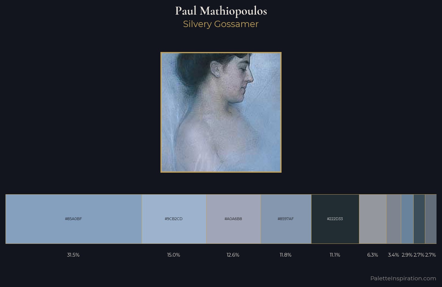 Paul Mathiopoulos Palette 1 — Silvery Gossamer