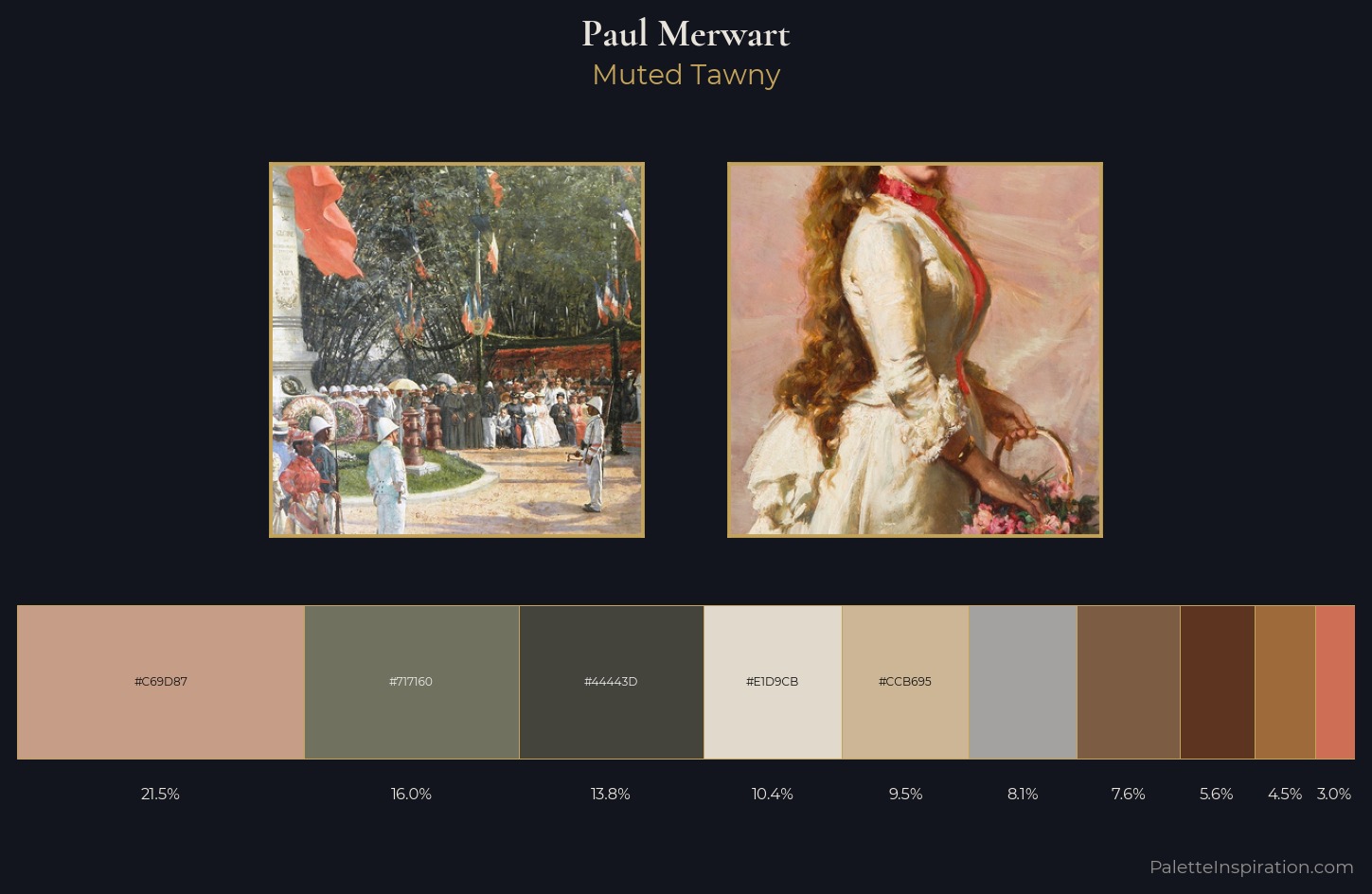 Paul Merwart Palette 1 — Muted Tawny