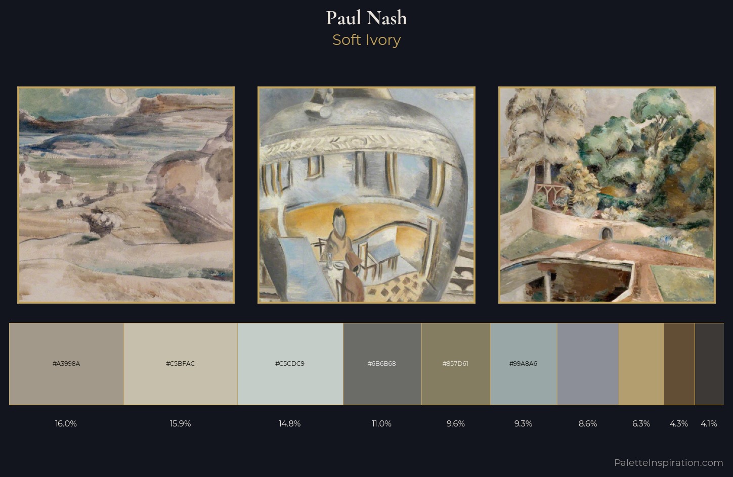 Paul Nash Palette 3 — Soft Ivory