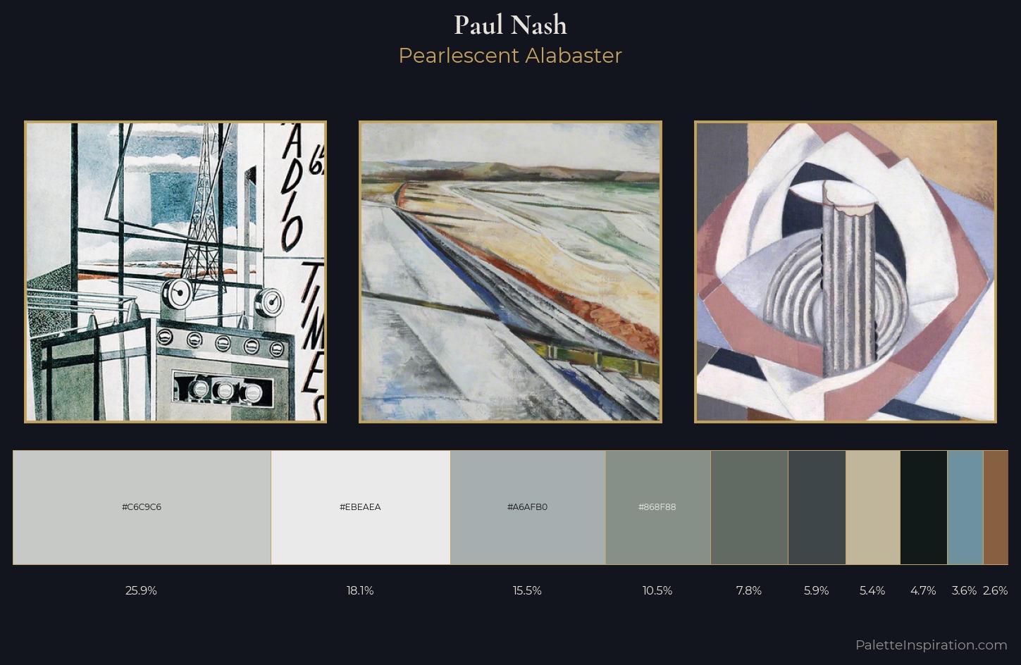 Paul Nash Palette 4 — Pearlescent Alabaster
