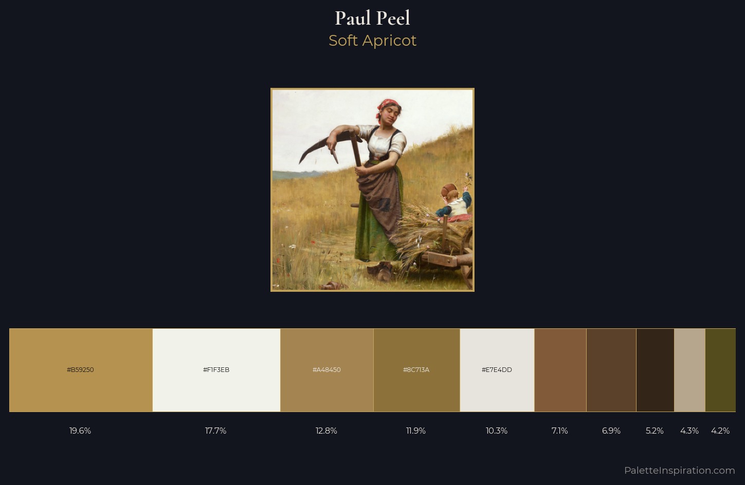 Paul Peel Palette 1 — Soft Apricot