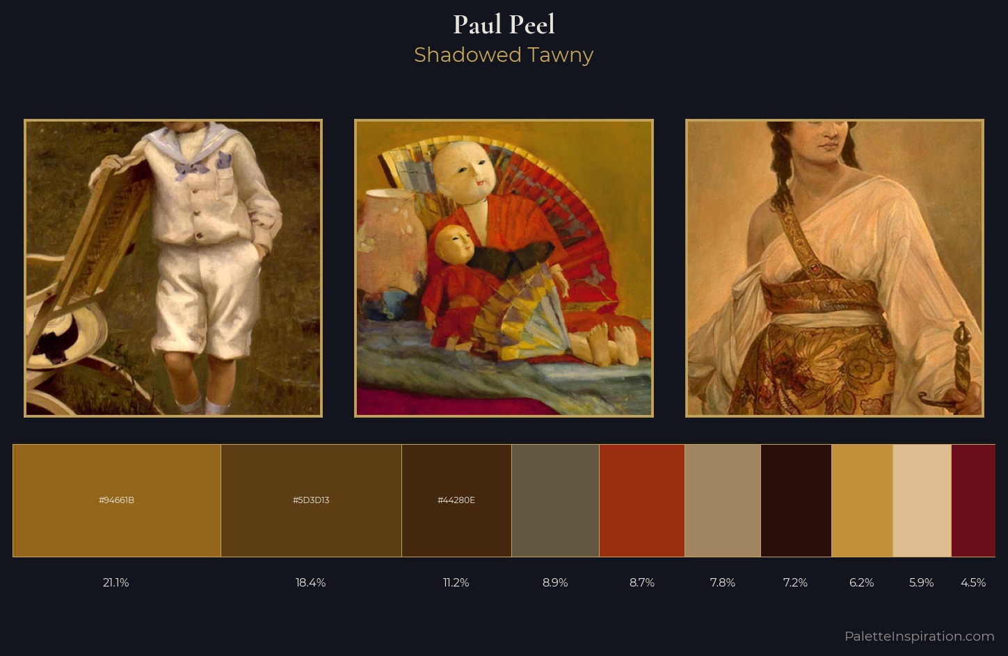 Paul Peel Palette 7 — Shadowed Tawny