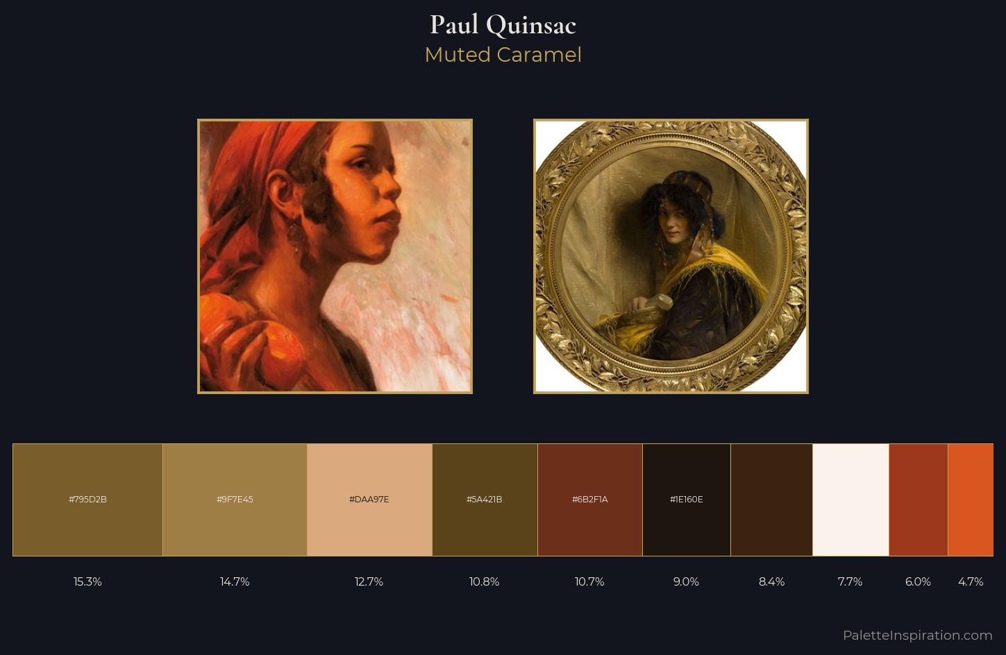 Paul Quinsac Palette 4 — Muted Caramel