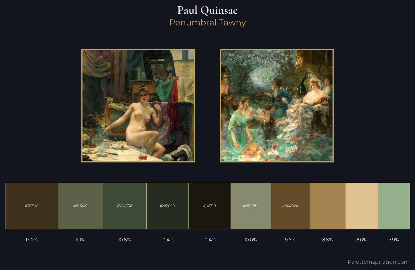 Paul Quinsac Palette 5 — Penumbral Tawny
