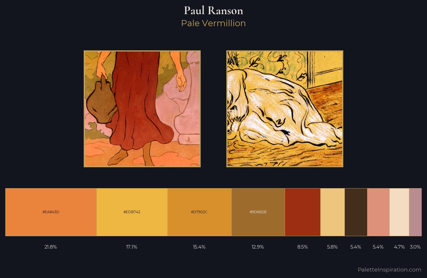 Paul Ranson Palette 1 — Pale Vermillion