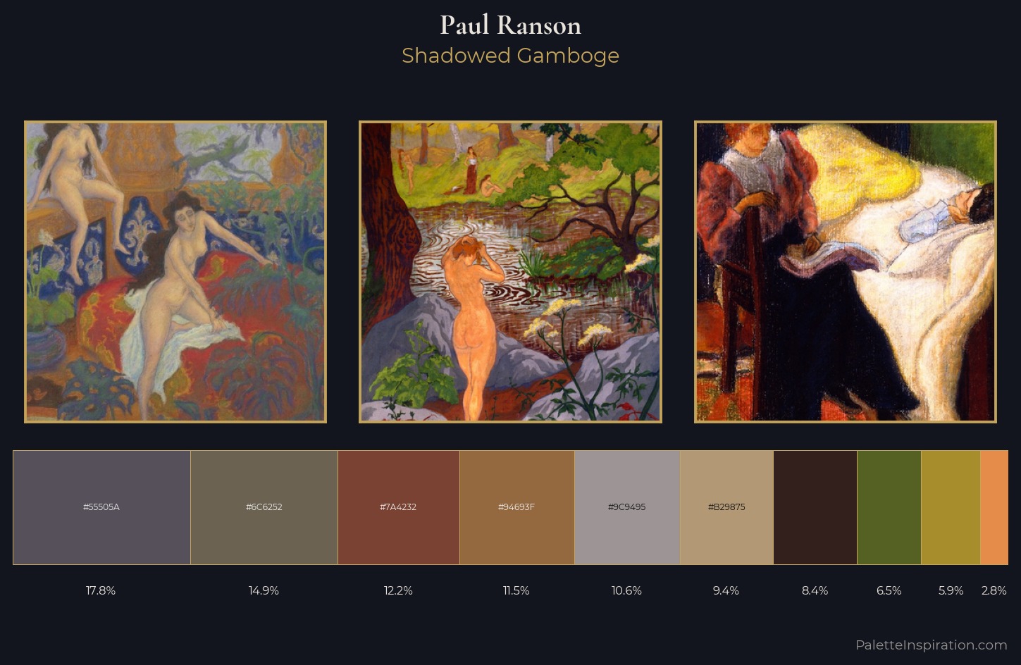 Paul Ranson Palette 6 — Shadowed Gamboge