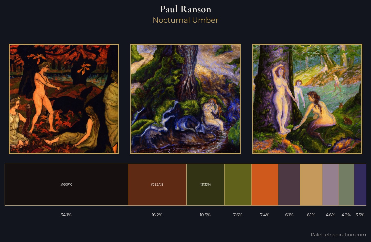 Paul Ranson Palette 9 — Nocturnal Umber