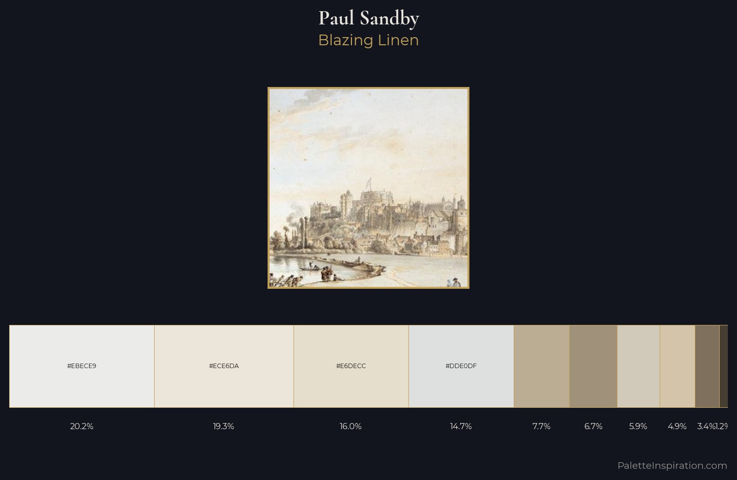 Paul Sandby Palette 1 — Blazing Linen