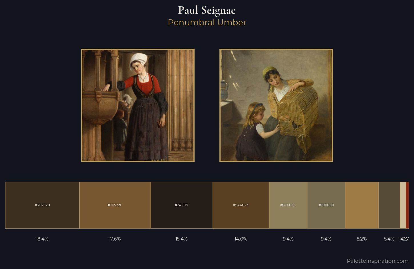 Paul Seignac Palette 5 — Penumbral Umber