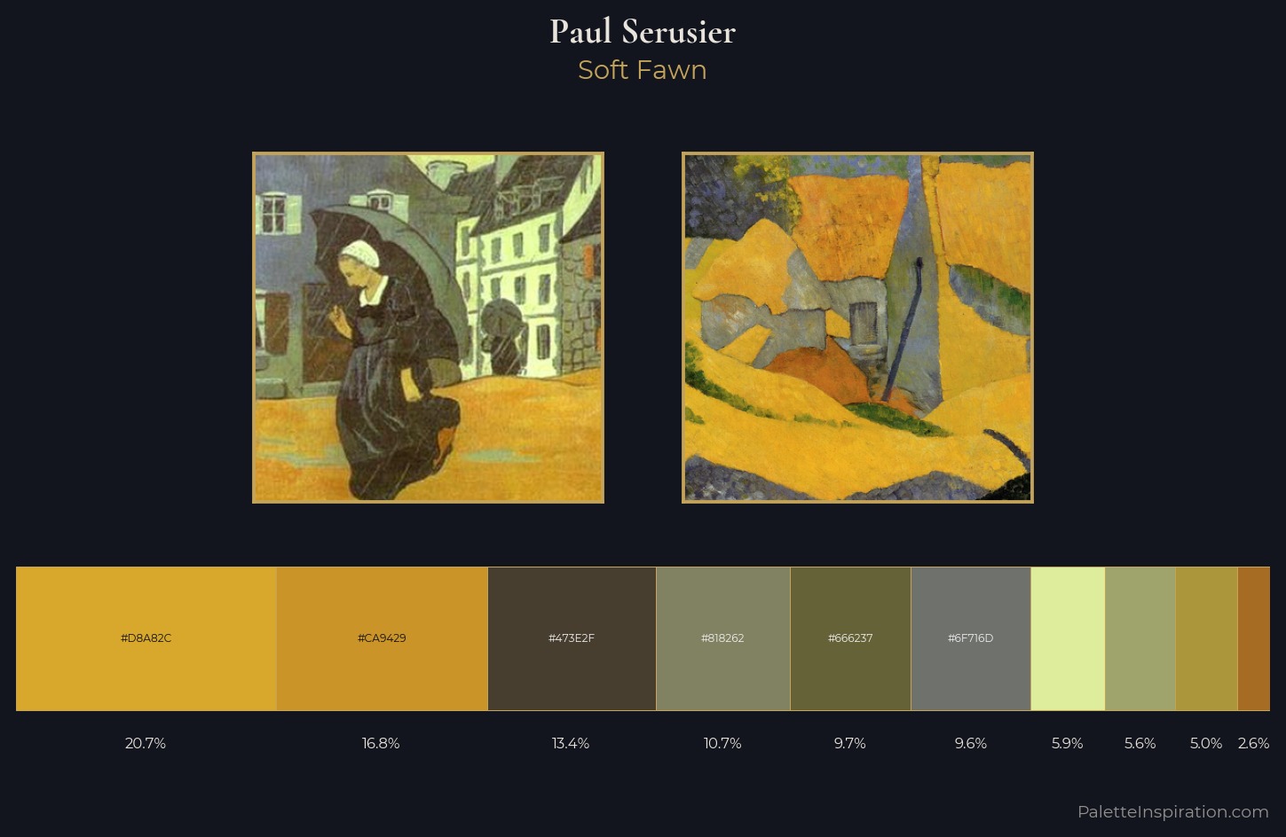 Paul Serusier Palette 1 — Soft Fawn