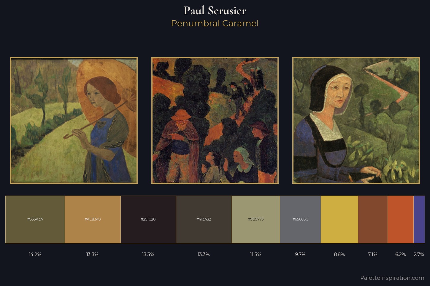 Paul Serusier Master Palette — Penumbral Caramel
