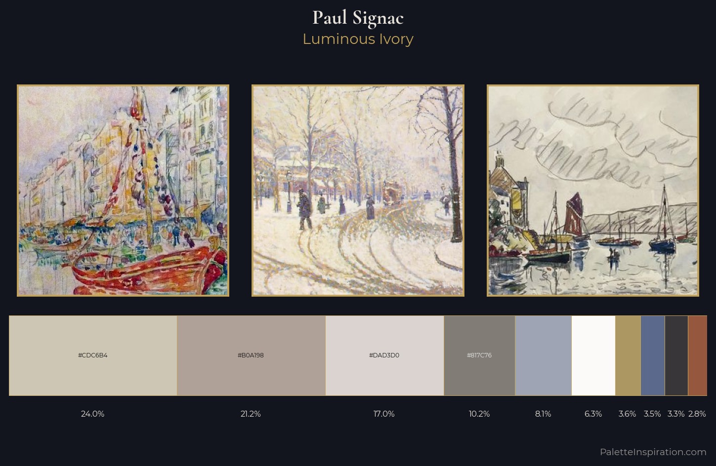 Paul Signac Palette 3 — Luminous Ivory