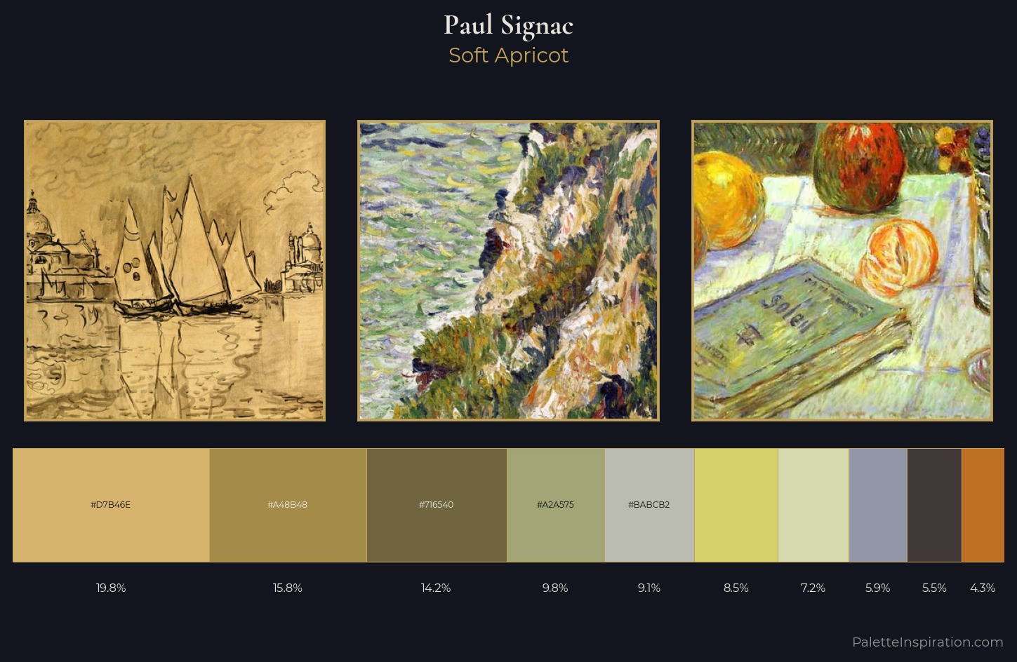 Paul Signac Palette 4 — Soft Apricot