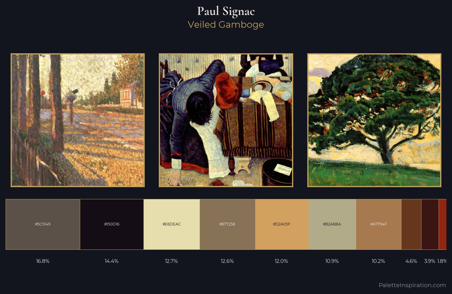 Paul Signac Palette 11 — Veiled Gamboge