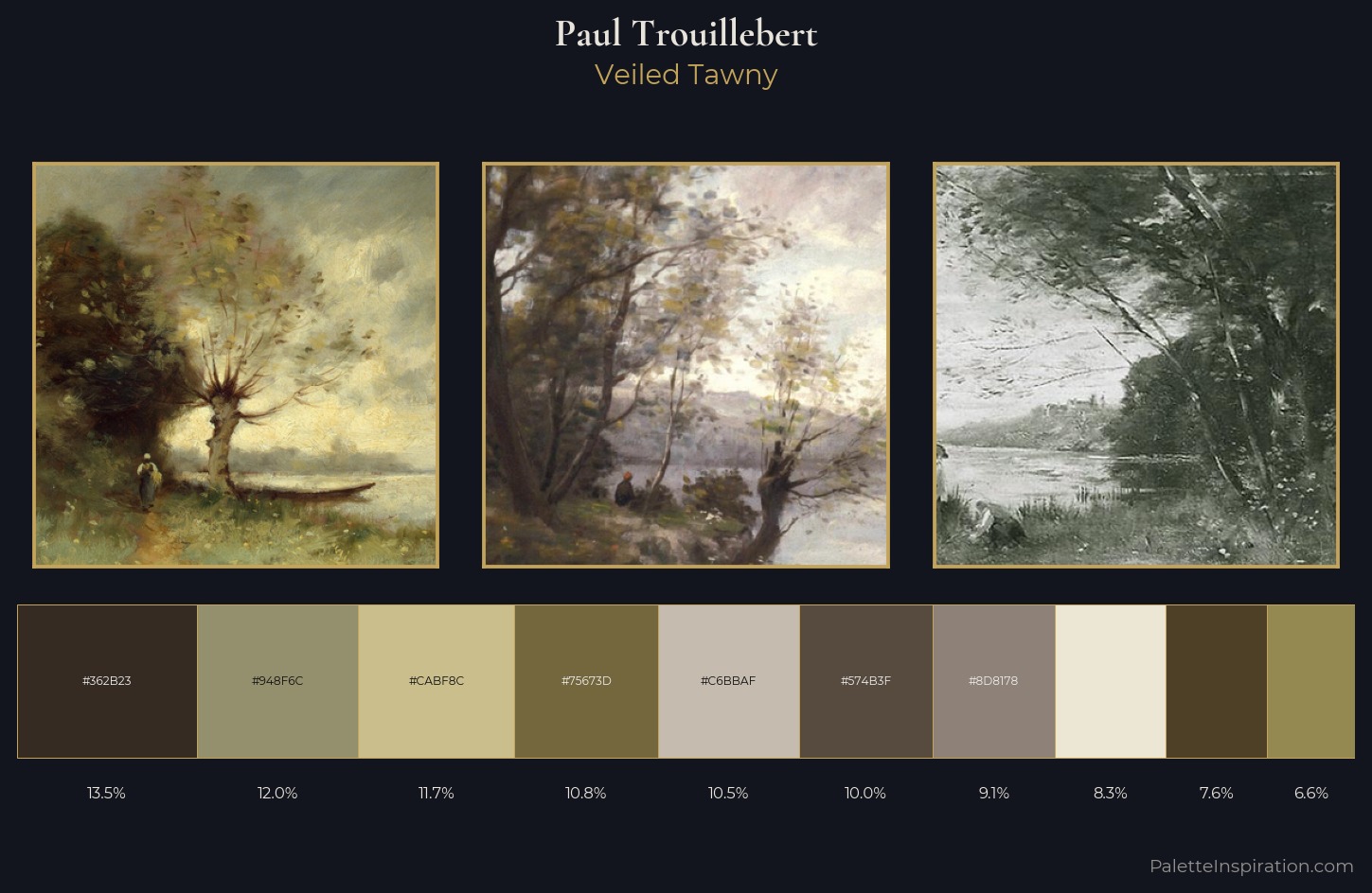 Paul Trouillebert Palette 1 — Veiled Tawny