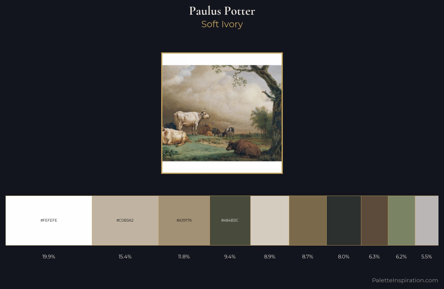 Paulus Potter Palette 1 — Soft Ivory