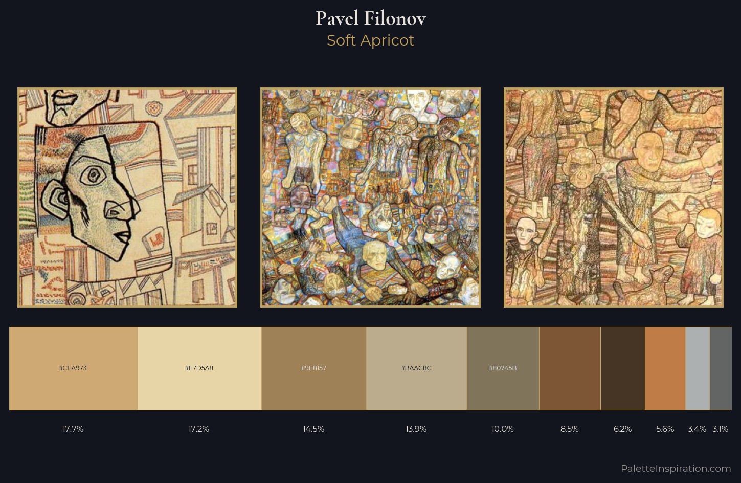 Pavel Filonov Palette 4 — Soft Apricot