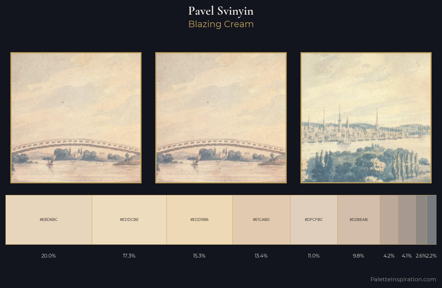 Pavel Svinyin Palette 1 — Blazing Cream