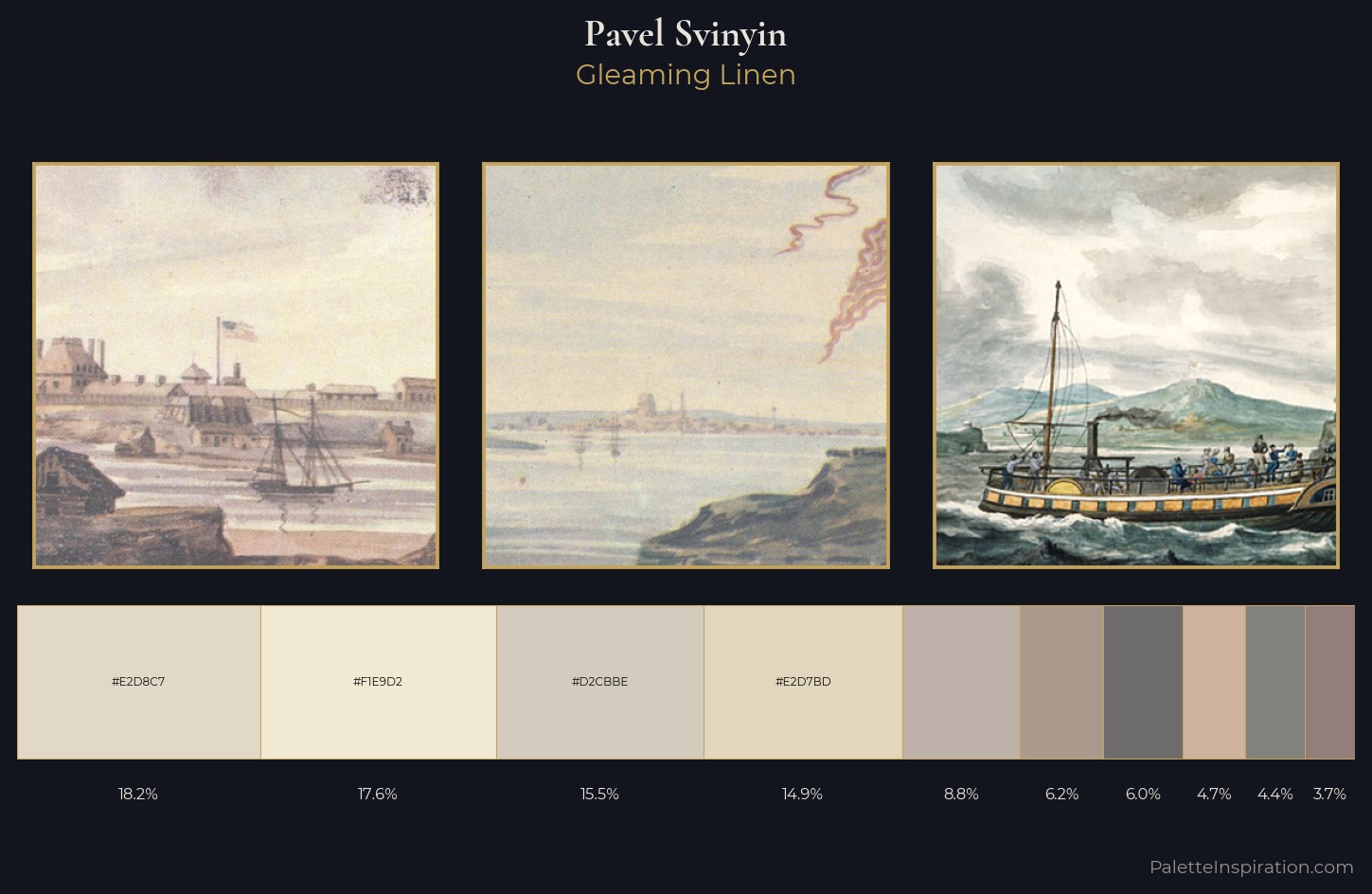 Pavel Svinyin Palette 2 — Gleaming Linen