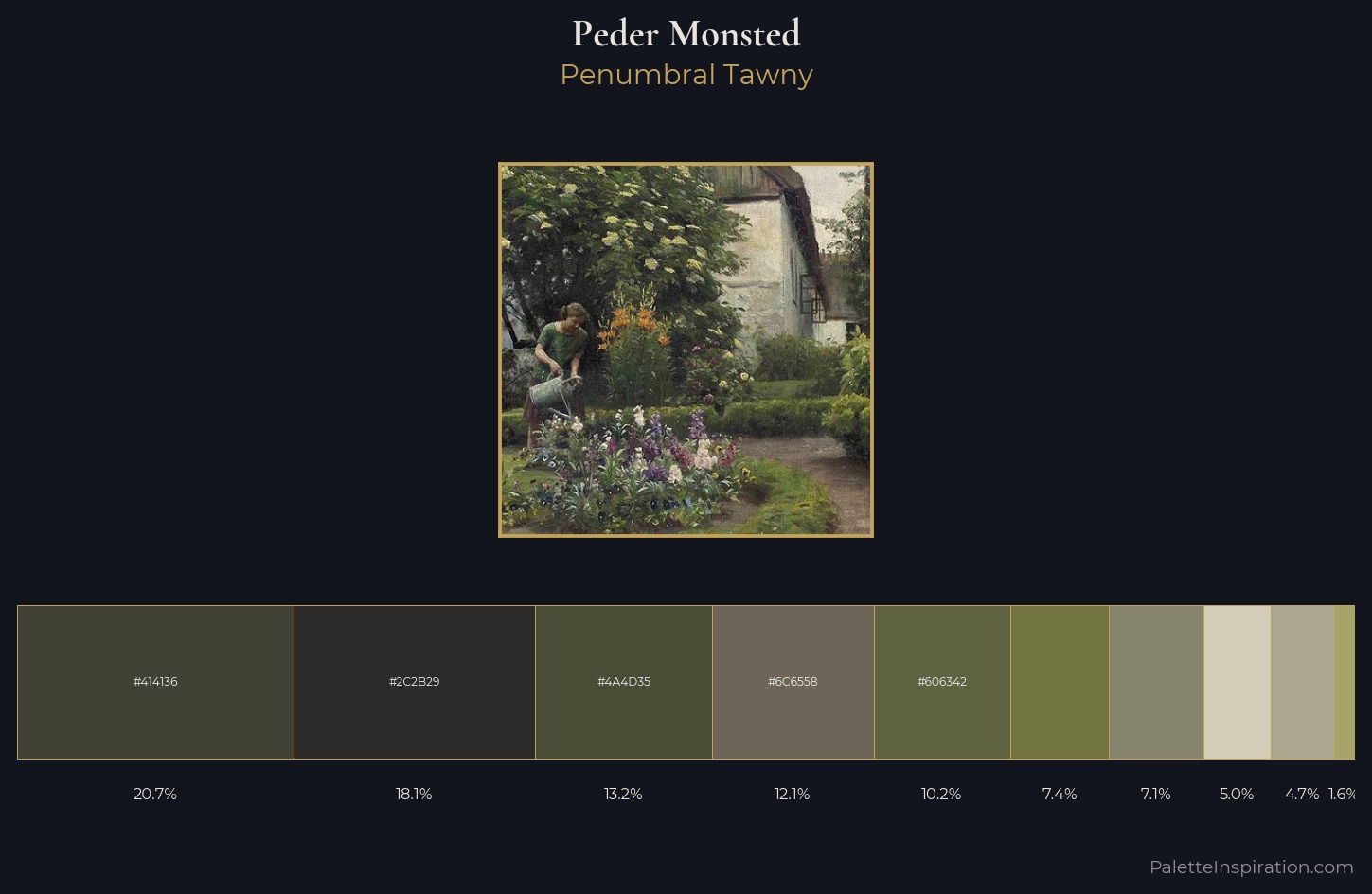 Peder Monsted Palette 2 — Penumbral Tawny
